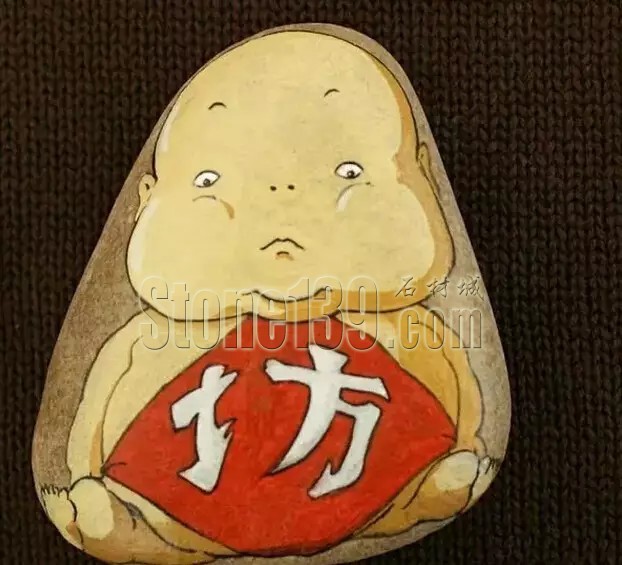 鵝卵石也能變得“萌萌噠”！“石頭畫”引關注