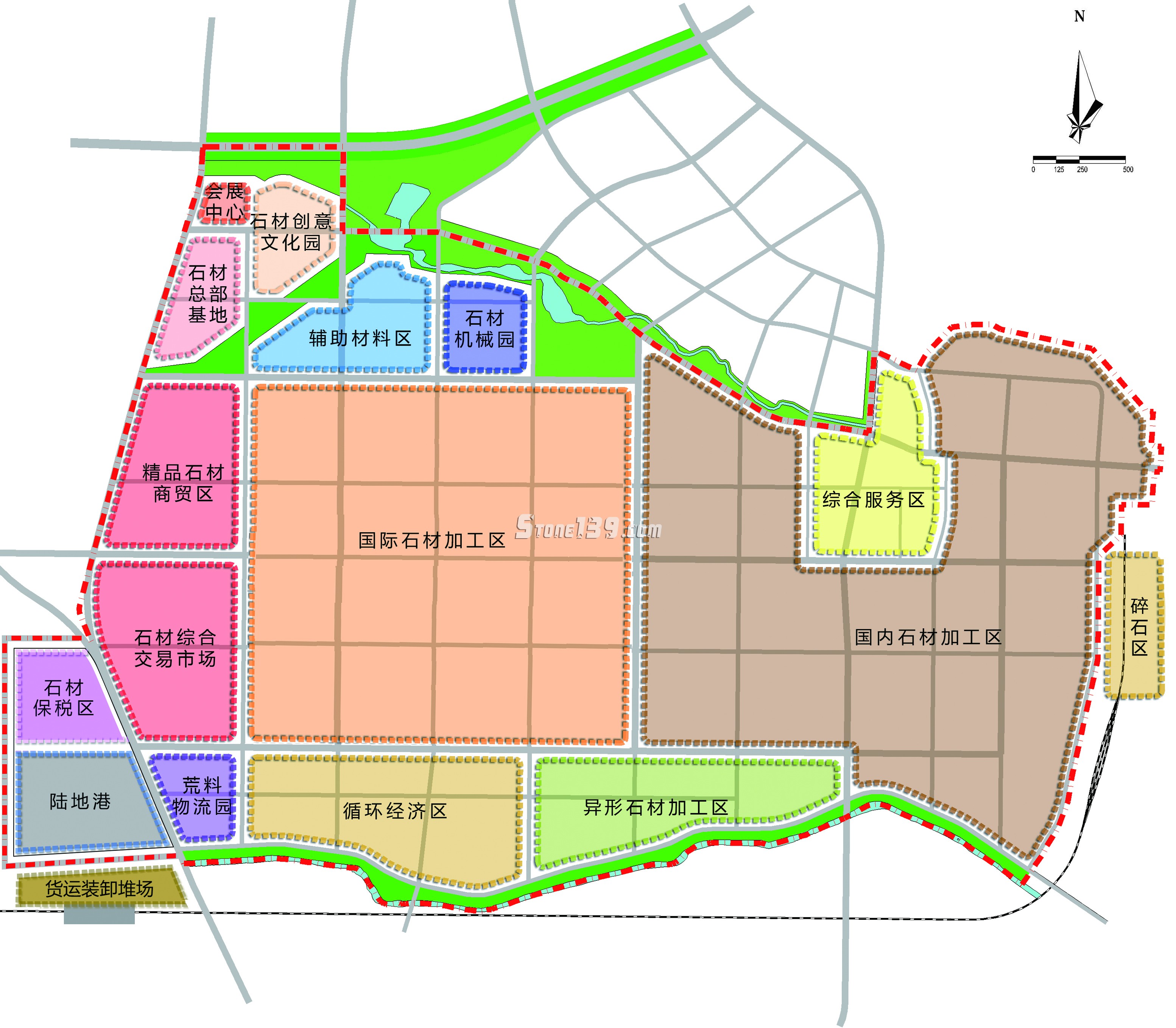 中部(麻城)石材產(chǎn)業(yè)園平面設(shè)計圖