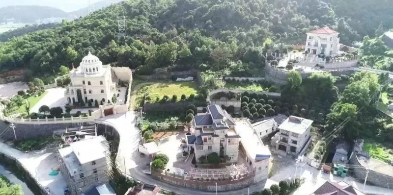 浙江溫州全石材別墅造價上億，卻因違建被拆除