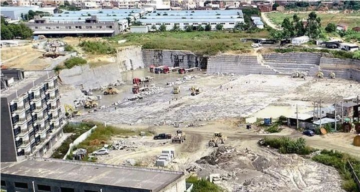 福建漳州臺商投資區石材礦山復綠變身礦坑酒店、礦坑公園