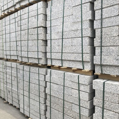 河南梨花白路邊石工程用 路緣石成品現貨