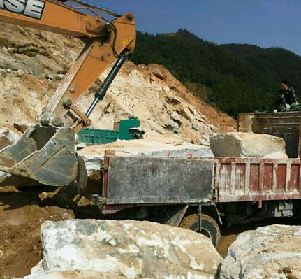 江西省宜春市石材產區袁州區珍珠白石材礦山及應用欣賞！