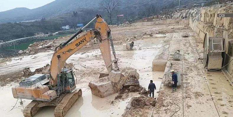 河南石灰石產地內鄉(xiāng)新德國米黃