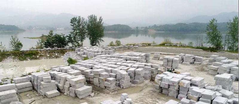 湖北芝麻灰產區之黃岡英山縣，英山芝麻灰花崗巖石材及礦山欣賞